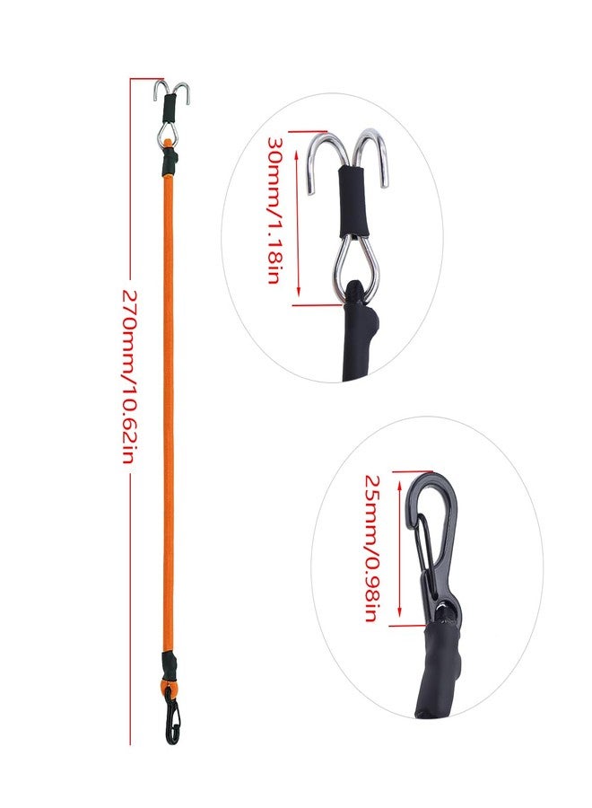 حبل هروب مرن من FACCNOY بمقياس 1/18 و 1/24 لسيارات التحكم عن بعد الزاحفة، مزود بخطافات لترقية TRX4M K10 SCX24 FCX24 K5 AX24 (برتقالي وأخضر) - Image 5